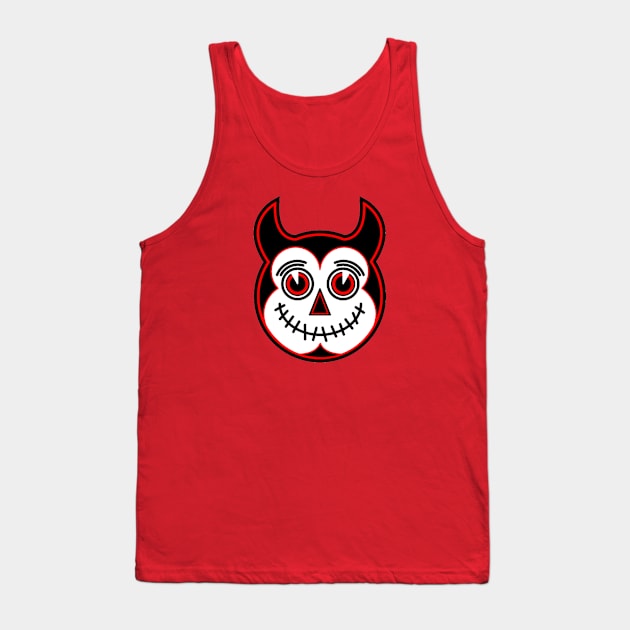 Ornery Devil Head Tank Top by OrneryDevilDesign